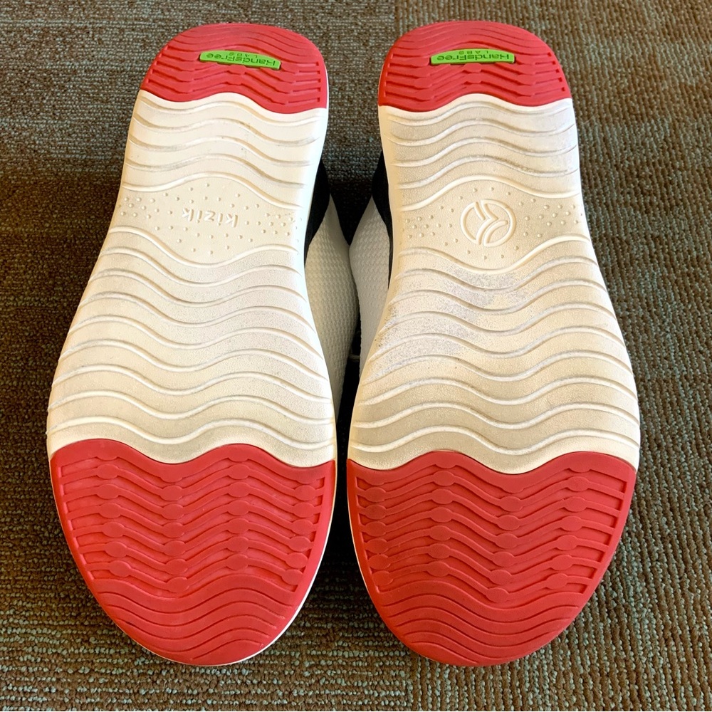 Kizik Men's White Navy Lima Casual Slip On Sneakers, size 15 WIDE 2E Wms 16.5 EE - Picture 9 of 11